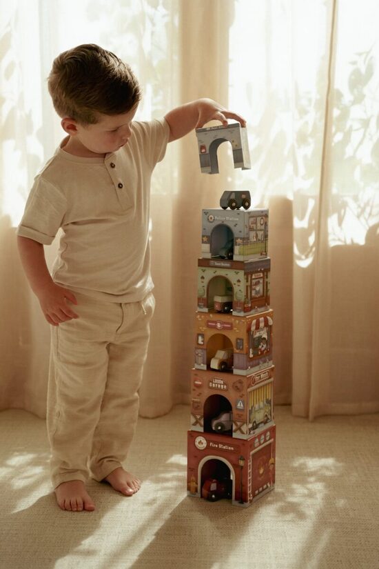 Little Dutch Stacking Blocks with Cars FSC 2525